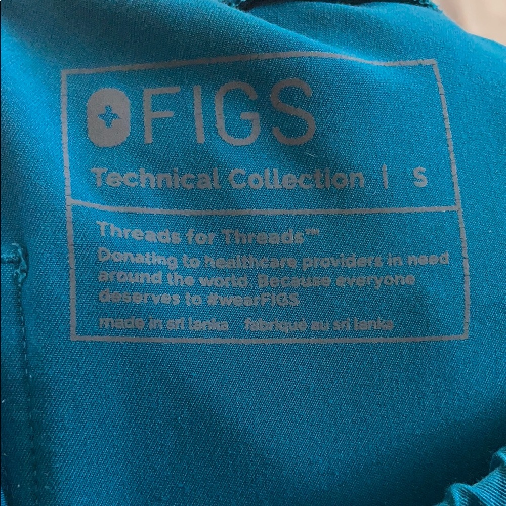 Blue fig Scrub Set with Zamora pants and caterinia scrub top XS/SM - Picture 12 of 13